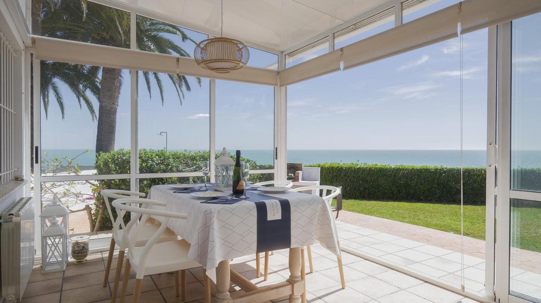 VinarósCasa Vesalia A 1A Linea De Mar Con Aa Y Wi-Fi.别墅 外观 照片